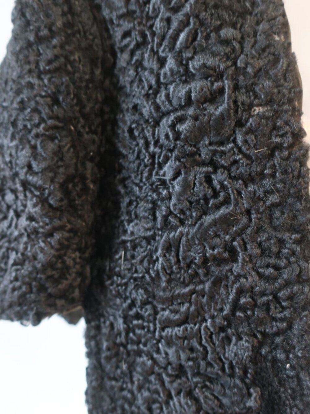 Womens Barbatsuly Black Persian Lamb Cape S - Picture 5 of 11